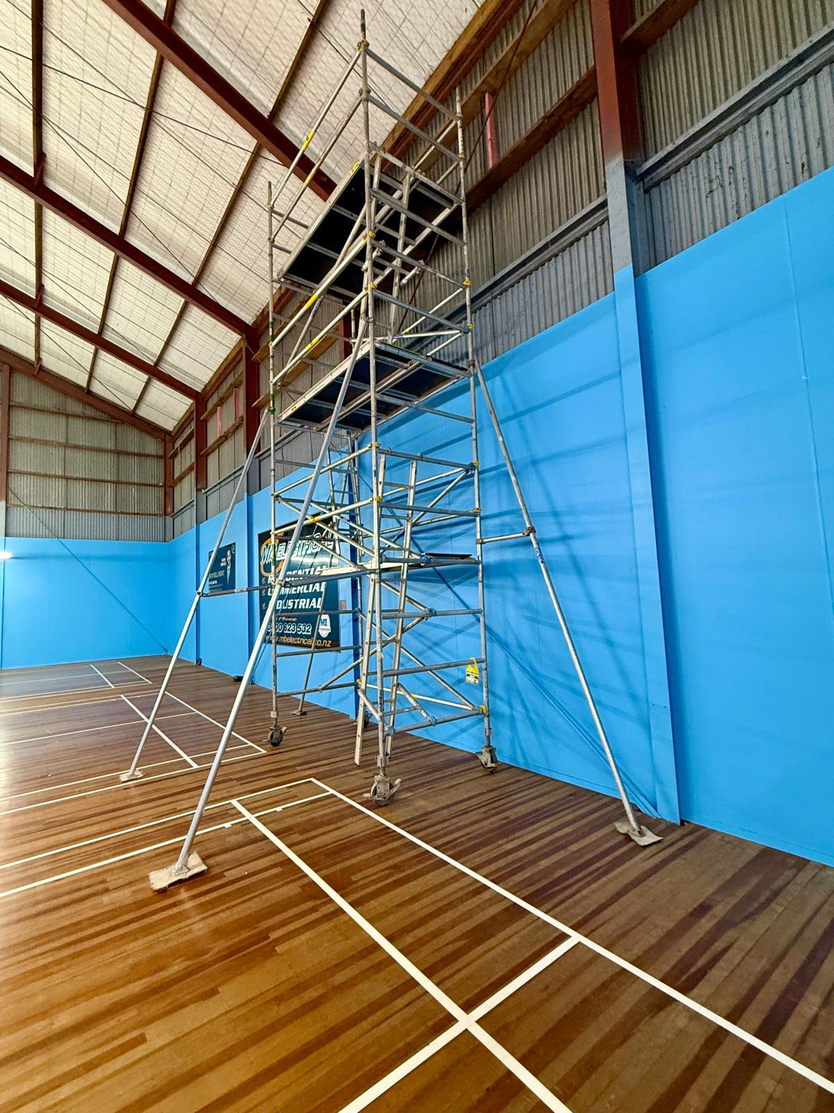 Access tower scaffolding